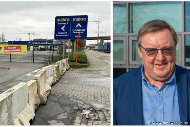 Makro-site krijgt tijdelijke invulling om verloedering tegen te gaan: “Eerste tijdelijke stalplaats voo 1.400 Tesla’s, daarna winkels voor grotere boodschappen