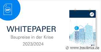 Baupreise in der Krise 2023/2024: neues Whitepaper von ORCA Software