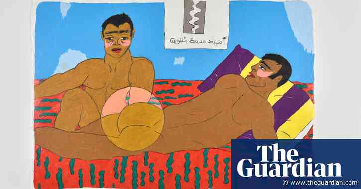 ‘It’s effortless’: the Moroccan art star who shuns paint and works from his bed