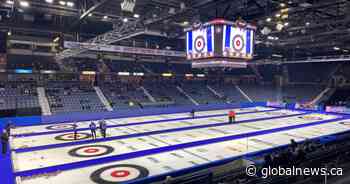 2024 Brier delay after roof leak in Brandt Centre