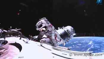 Watch Chinese astronauts fix Tiangong space station solar wing in 8-hour spacewalk (video)