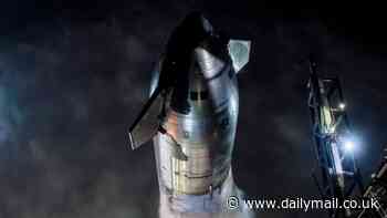 SpaceX shares stunning images of Starship launch rehearsal that loaded more than 10 million pounds of propellant on the craft - as Elon Musk eyes orbital mission this month