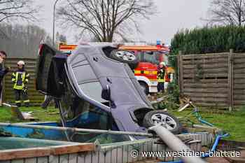 Verfolgungsjagd durch Ostwestfalen-Lippe endet in Swimmingpool