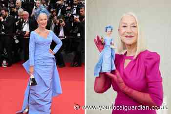 Helen Mirren recreated as Barbie doll with mini Oscar