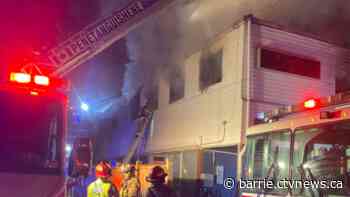 Fire displaces four people in Midland