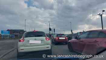 Traffic lights out on busy Blackburn road