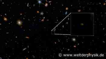 James-Webb-Teleskop findet älteste ruhige Galaxie