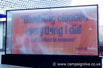 GambleAware billboard fills with smoke to show gambling ‘clouds’ vision