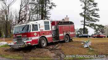 S.C. fire engine crashes into pole