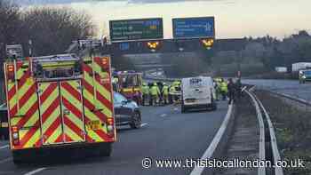 A20 crash near Bromley and Chislehurst: Pictures from scene