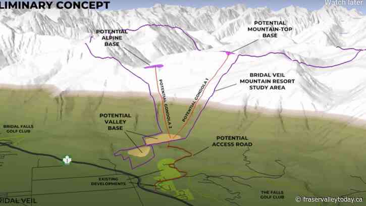 Proposed Bridal Veil Resort east of Chilliwack estimates it will open by end of this decade