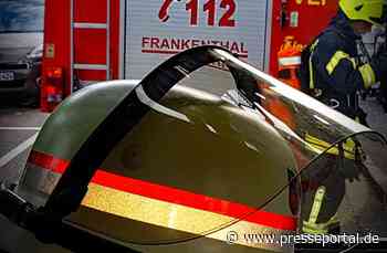 FW Frankenthal: Brand einer Mikrowelle - 3 Katzen gerettet