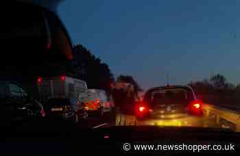 People ‘leaving cars and walking to McDonalds’ from crash scene on A20