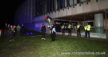 Pro-Palestine protest in Newcastle sees council meeting evacuated for second time in six weeks