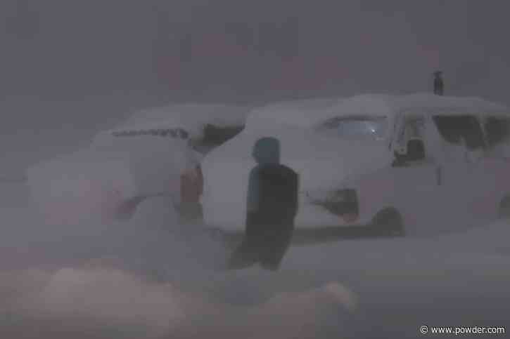 Van Lifer Braves California Mega Storm In A Truckee Parking Lot