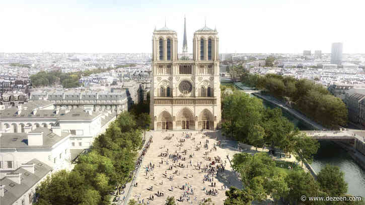 Notre-Dame's rebuilt spire revealed as scaffolding removed
