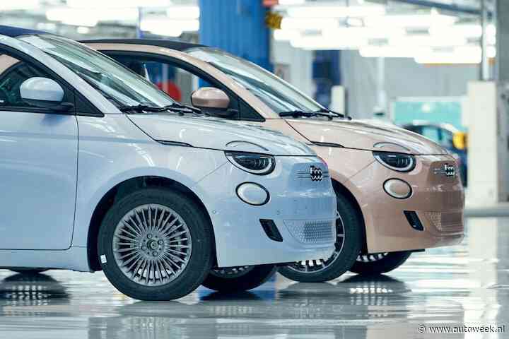 Productie Fiat 500e-fabriek langer verminderd wegens tegenvallende vraag