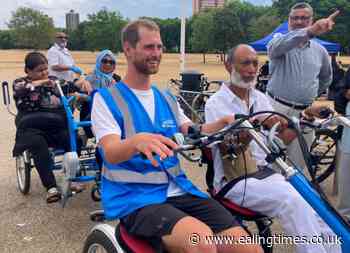 Donation helps Ealing elderly hit saddle on bicycle for two