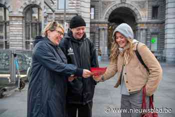 Vooruit voert actie voor gendergelijkheid aan Centraal Station: “Vrouwenrechten staan onder druk met opkomst extreemrechts”