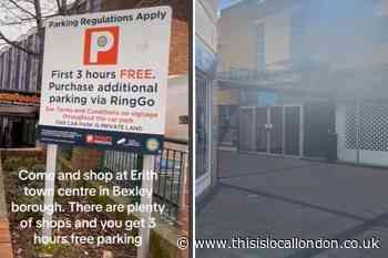Empty units at Erith’s Riverside Shopping Centre