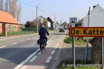 Wegversmallingen en bredere fietspaden tussen Assenede en Zelzate
