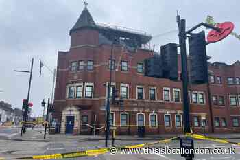 Forest Gate Police Station blaze: Firefighters back at scene