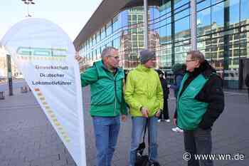 GDL-Streik: Münsters Lokführer diskutieren mit Fahrgästen