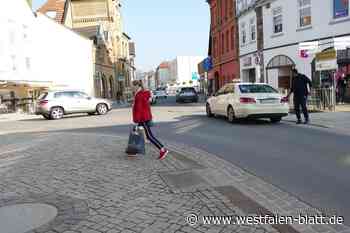 Zebrastreifen an der Kreuzung Nicolaistraße in Höxter auf dem Prüfstand