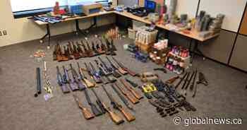 More than 60 firearms, 10,000 rounds of ammo seized in Saskatchewan trafficking bust