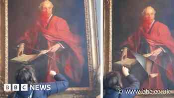 University of Cambridge painting damaged by group