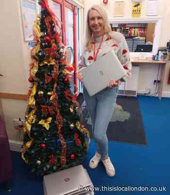 Romford school gifted laptops to help with children's homework