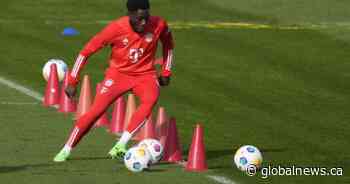 Canada’s Alphonso Davies leaves Bayern Munich game after taking boot to the face