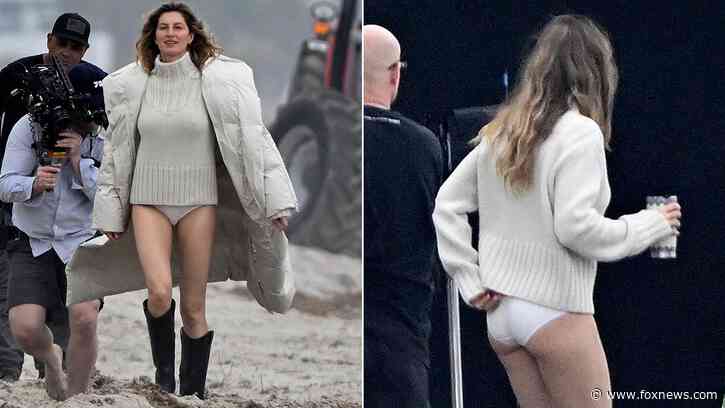 Gisele Bündchen poses for racy beach photoshoot after tearing up over Tom Brady
