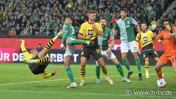 Werder rennt vergebens an: BVB rettet Sieg nach frühem Traumtor in Unterzahl ins Ziel