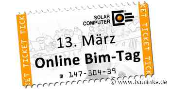 Solar-Computer-Online-BIM-Tag für Anwender und Neueinsteiger am 13. März 2024