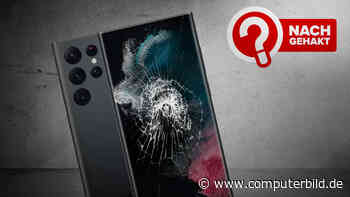 Displayriss macht beim Galaxy S22 Ultra Stress