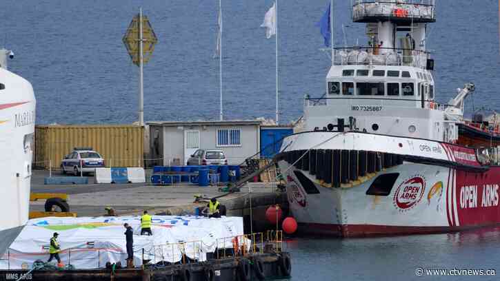 An effort to get aid to Gaza by sea is moving ahead. But the first ship is still waiting in Cyprus