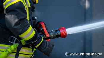 Reetgedecktes Einfamilienhaus in Heidgraben in Flammen