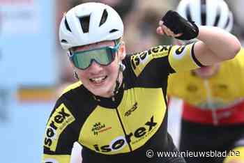 Tobias Flajs wint bij de nieuwelingen in Edewalle