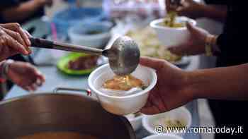 Trastevere, imbratta di vernice gialla la mensa dei poveri e scappa in moto