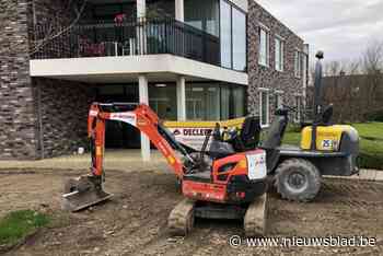 Aannemer is gestart met aanleg Vlinderbos rond WZC De Vlinder