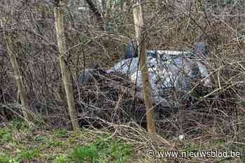 Auto slaat over de kop en belandt tussen bomen langs E314 in Zonhoven