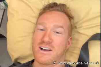 Dancing on Ice's Greg Rutherford 'devastated' by injury as he breaks silence from back of ambulance