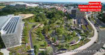 First look at new Sunderland city centre park with water gardens and green spaces