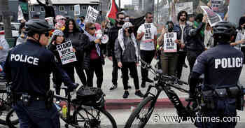 Los Angeles Protests Call for a Gaza Cease-Fire Ahead of the Oscars
