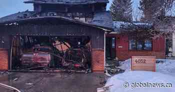 Saskatoon fire engulfs attached garage of Taylor Street East home