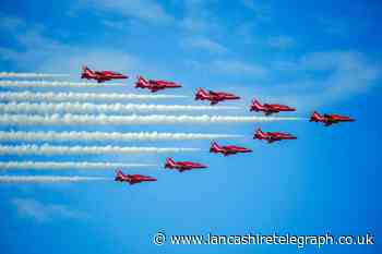 Red Arrows displays happening in Lancashire in 2024