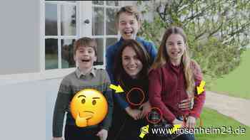 Wir markieren und erklären alle Details, die auf Kates Familienfoto komisch sind