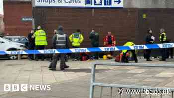 Three injured in stabbing near market