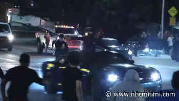 Teens arrested after video shows wild intersection takeover in NW Miami-Dade